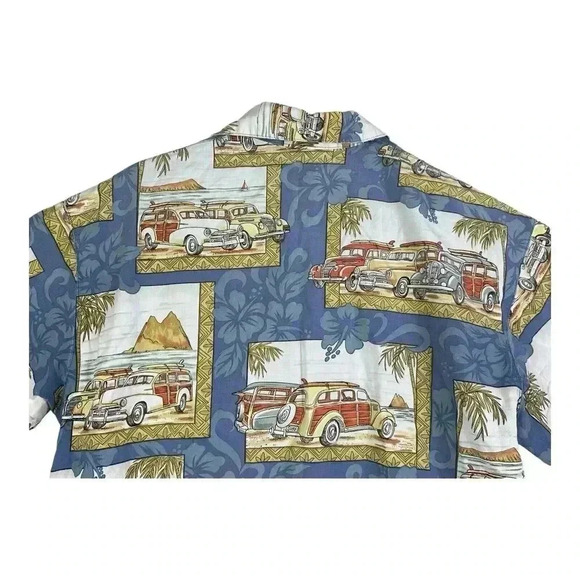 MATT RIDER HAWAIIAN SHIRT MEN'S S - LAGUNA BEACH, CALIFORNIA - MADE IN USA Cars - Picture 8 of 13